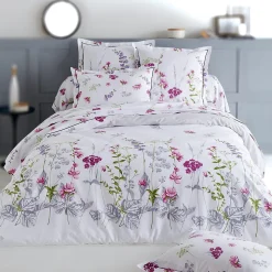 Housse de couette 300x240 cm coton PRETTY blanc
