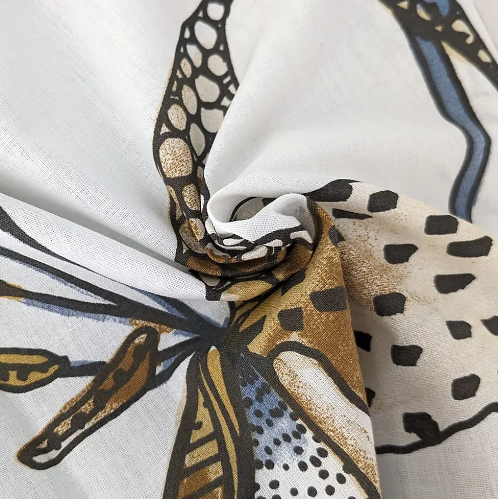 Housse de couette 260x240 cm en coton PÉNÉLOPE beige Silice