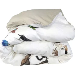 Housse de couette 140x200 cm en 100% percale de coton NOÉ blanc