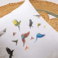 Housse de couette 140x200 cm en 100% percale de coton NOÉ blanc