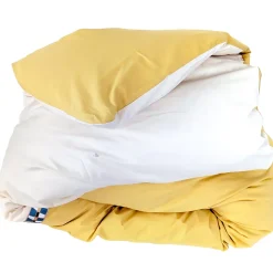 Housse de couette 240x220 cm en percale coton ROMY Ambre