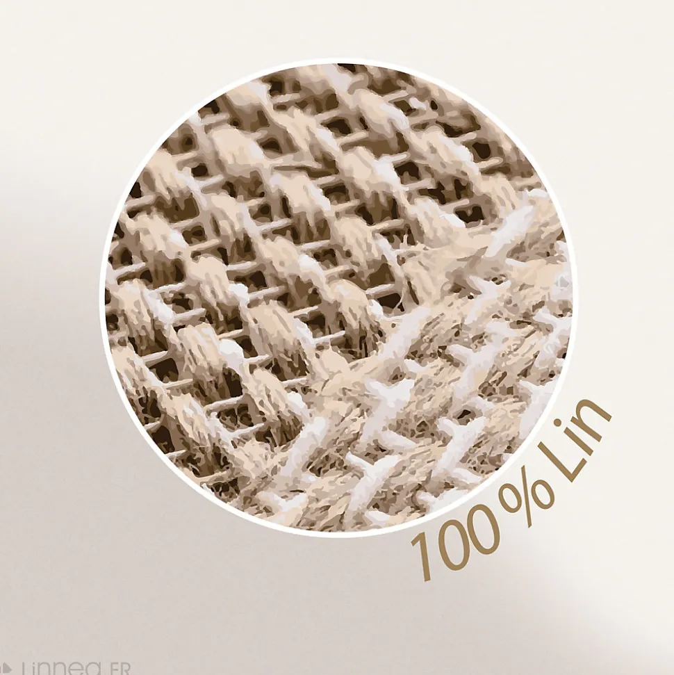 Housse de couette 260X240 cm lin lavé SONATE vert Lichen