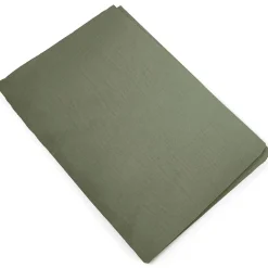 Housse de couette 240x220 cm mousseline de coton MILOS vert mousse