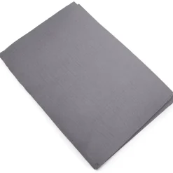 Housse de couette 240x220 cm mousseline de coton MILOS gris cendre