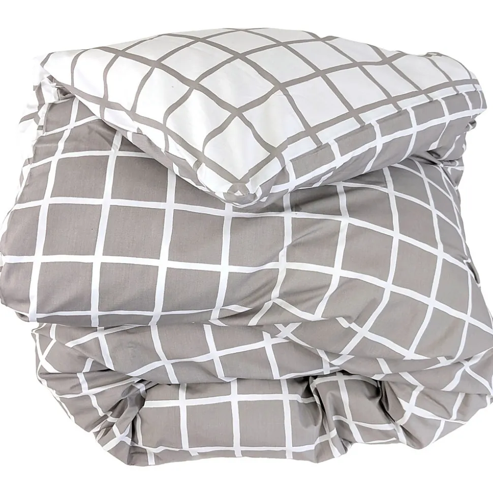 Housse de couette 260x240 cm percale coton DDM MAX Gris