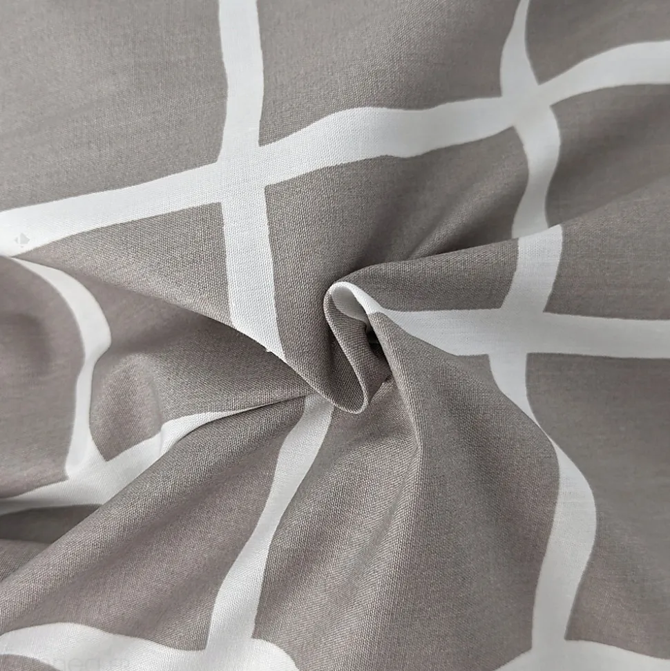 Housse de couette 260x240 cm percale coton DDM MAX Gris