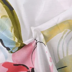 Housse de couette 200x200 cm percale coton NENUPHAR aqua