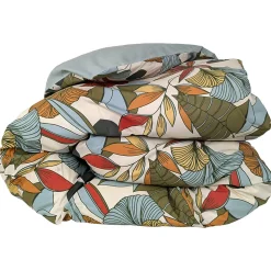 Housse de couette 240x220 cm percale coton CASCADE vert sauge