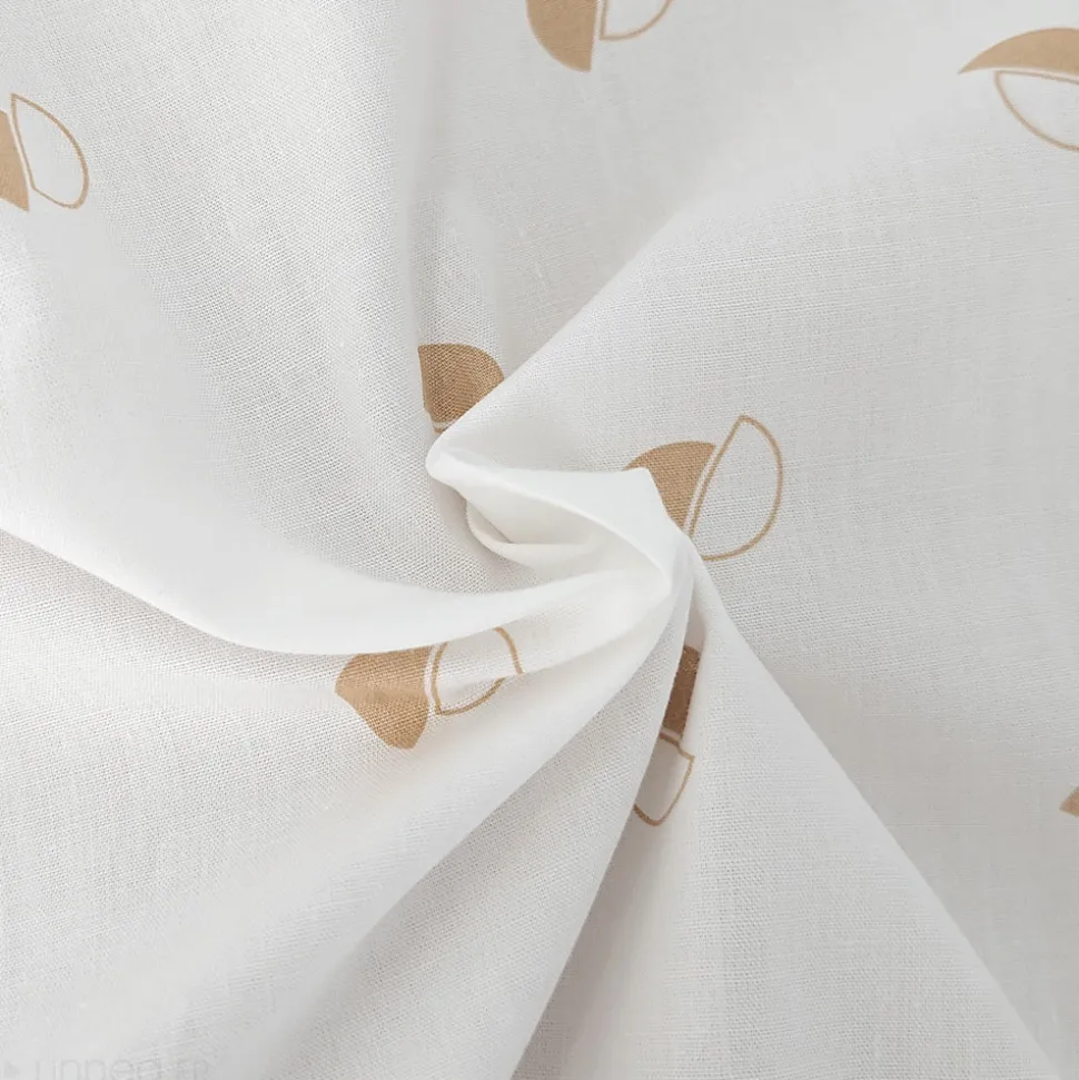 Housse de couette 300x240 cm percale coton ALEX marron Moka