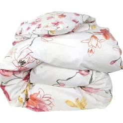 Housse de couette 300x240 cm percale coton ELISA Rose