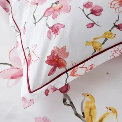 Housse de couette 300x240 cm percale coton ELISA Rose