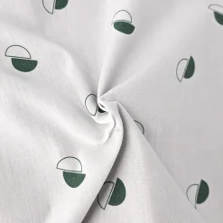 Housse de couette 200x200 cm percale coton ALEX vert Kaki