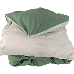 Housse de couette 200x200 cm percale coton NOA vert Kaki