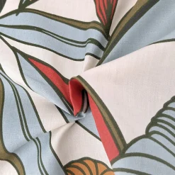 Housse de couette 260x240 cm percale coton CASCADE vert sauge