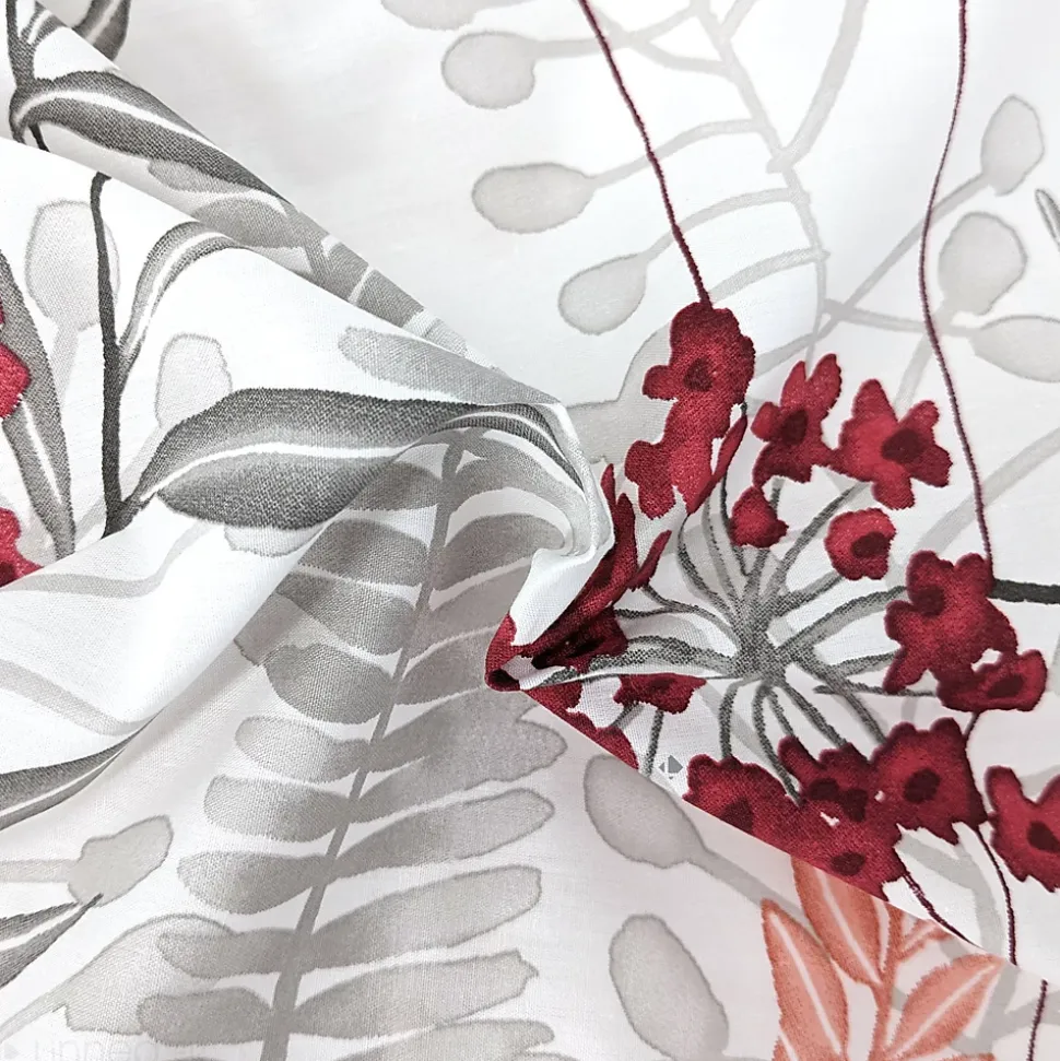 Housse de couette 200x200 cm Percale pur coton PETITE FOLIE Rouge