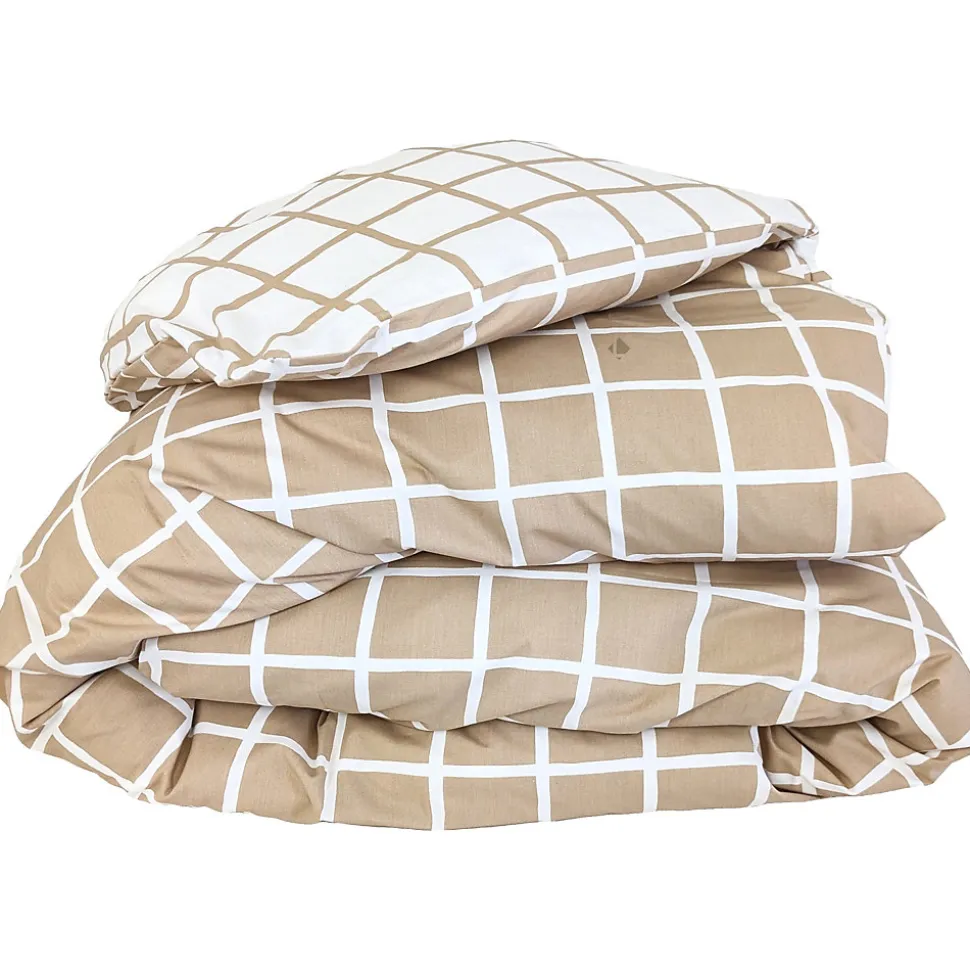 Housse de couette 200x200 cm percale coton DDM MAX Beige