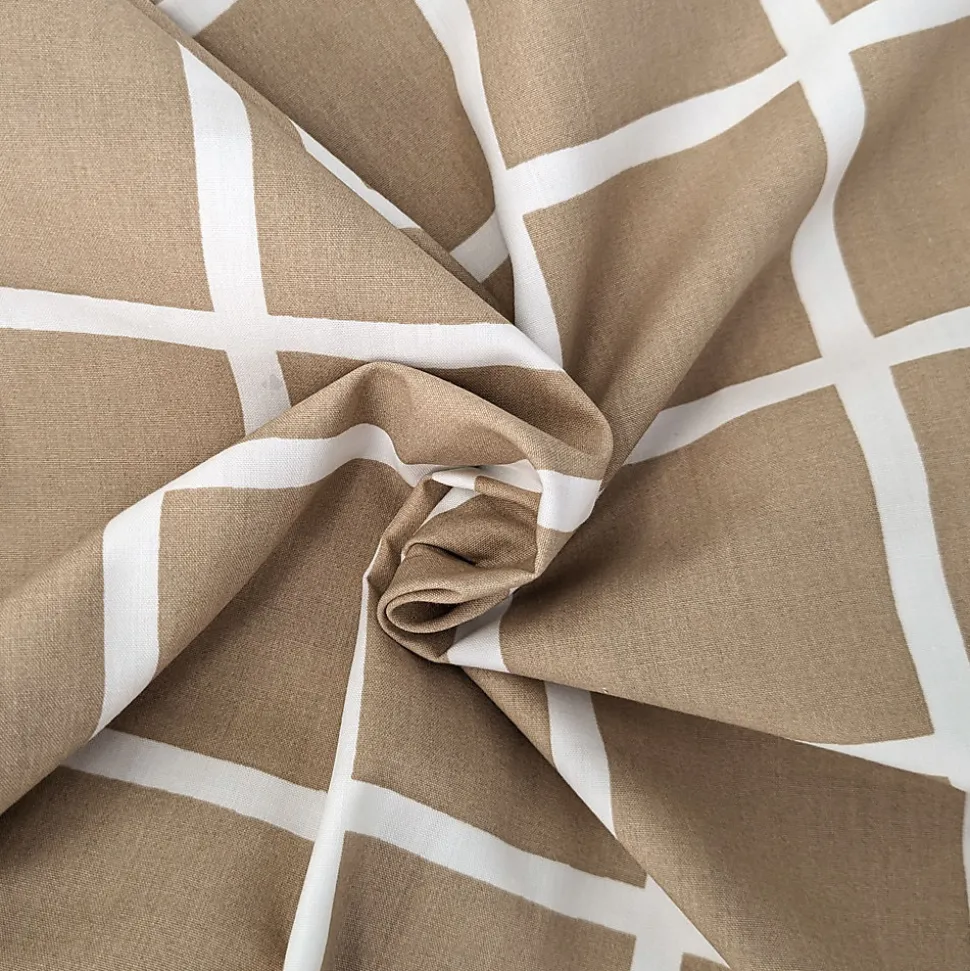 Housse de couette 200x200 cm percale coton DDM MAX Beige