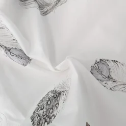 Housse de couette 280x240 cm Percale pur coton PLUMES