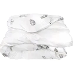 Housse de couette 280x240 cm Percale pur coton PLUMES