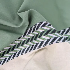 Housse de couette 240x220 cm percale coton NOA vert Kaki