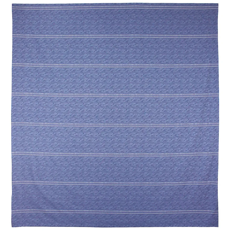 Housse de couette 260x240 cm Satin de coton VENDOME Bleu foncé