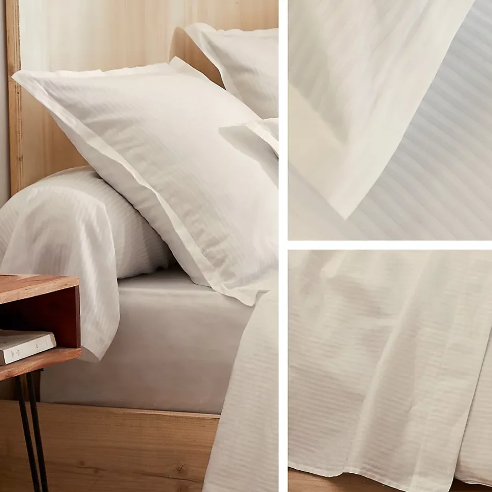 Housse de couette 260x240 cm satin de coton GRAND HÔTEL sable