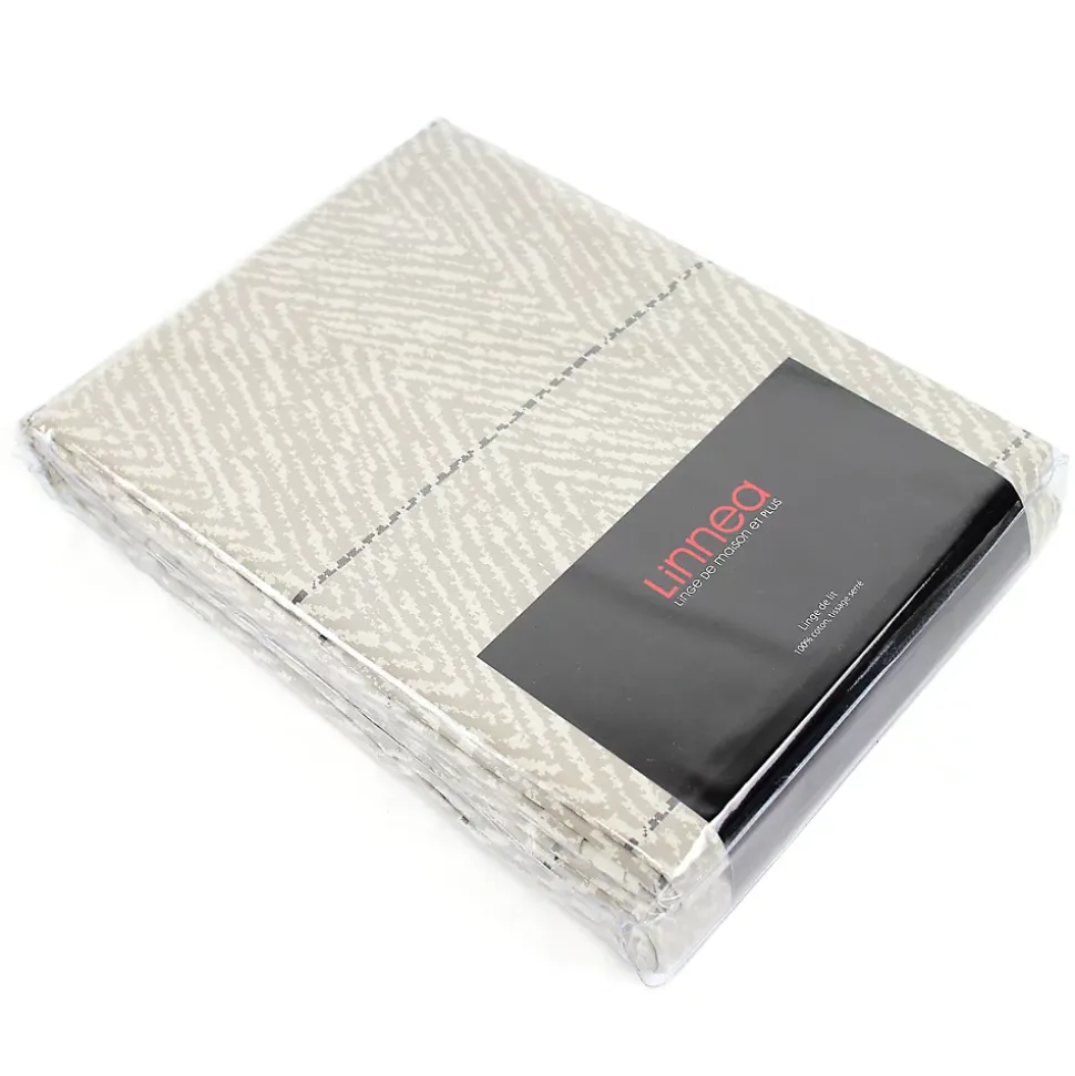 Housse de couette 260x240 cm Satin de coton ODEON Marron clair