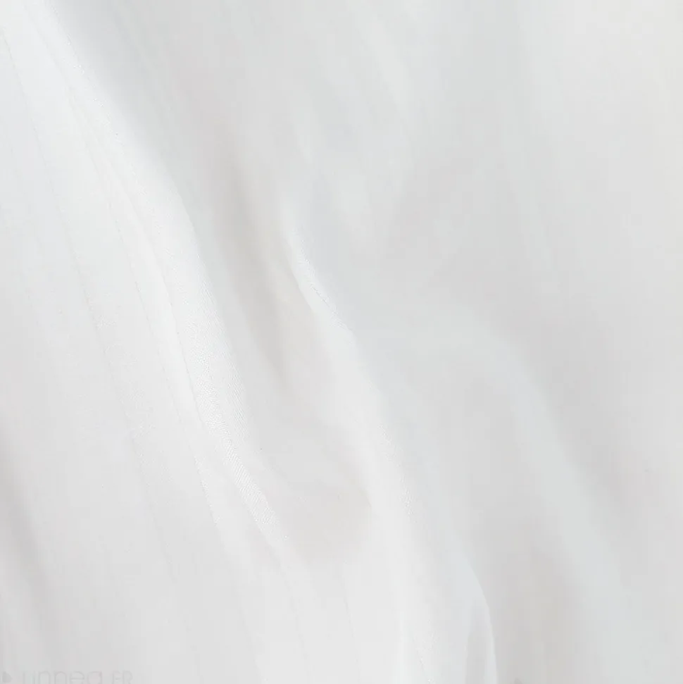 Housse de couette 140x200 cm satin de coton GRAND HÔTEL blanc