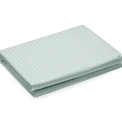 Housse de couette 280x240 cm satin CONCERTO rayures vert Lichen