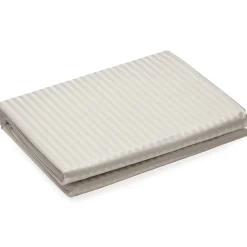 Housse de couette 280x240 cm satin CONCERTO rayures beige Lin