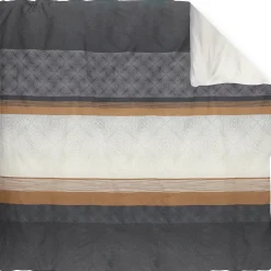 Housse de couette 300x240 cm satin de coton TIAGO noir