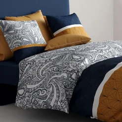 Housse de couette 260x240 Dakota + 2 taies coton 57 fils