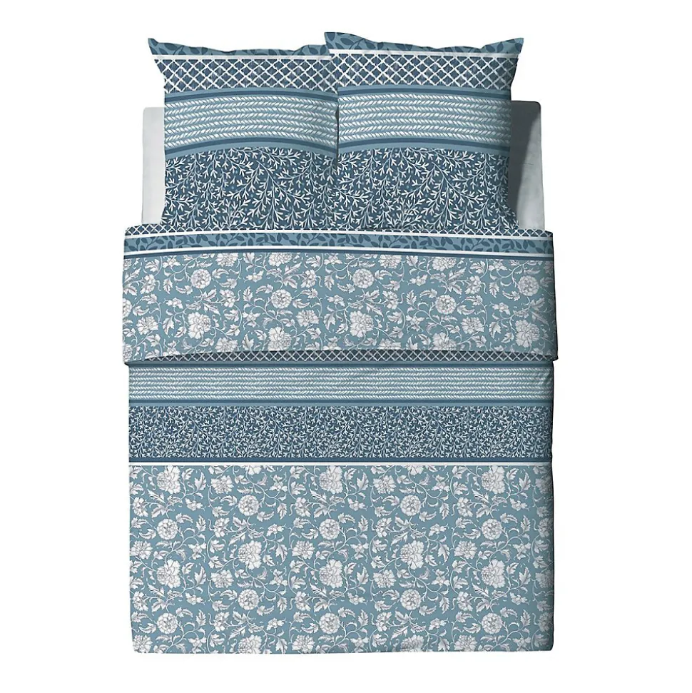 Housse de couette 240x220 Debby + 2 taies coton bio 57 fils
