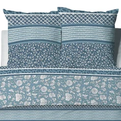 Housse de couette 240x220 Debby + 2 taies coton bio 57 fils