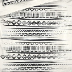 Housse de couette 240x260 Ethnik NB + 2 taies 100% coton 57 fils