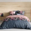 Housse de couette 240x220 FLORA + 2 taies coton 57 fils