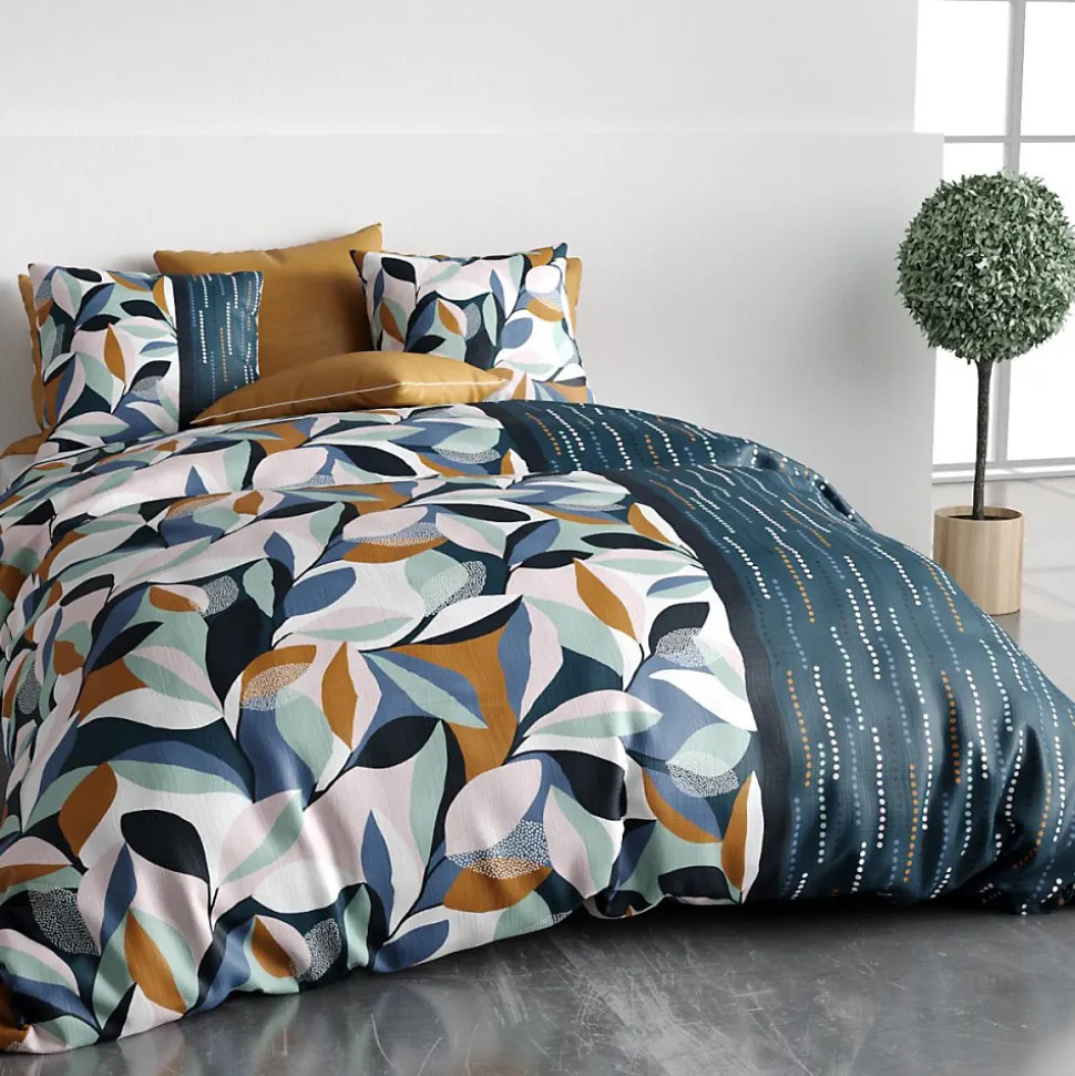 Housse de couette 240x220 FLORIS + 2 taies coton 57 fils