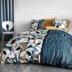 Housse de couette 240x220 FLORIS + 2 taies coton 57 fils