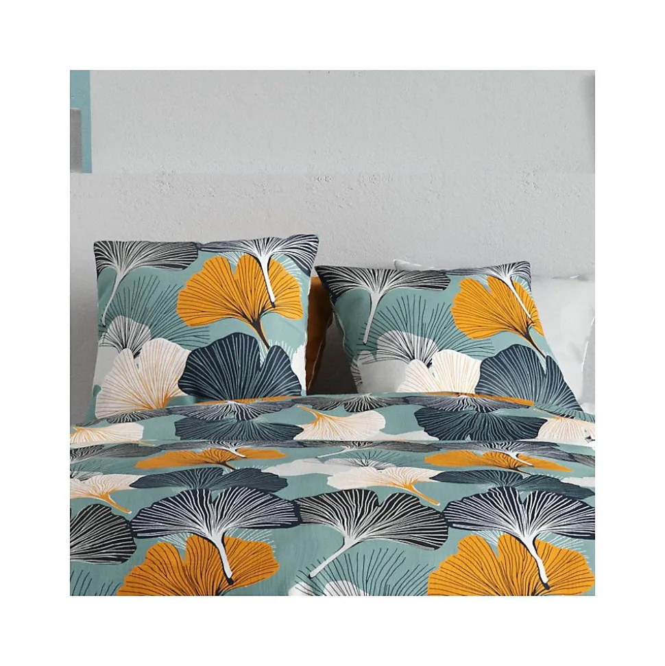 Housse de couette 240x220 GINK + 2 taies coton 57 fils