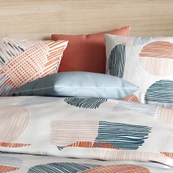 Housse de couette 240x220 Halley + 2 taies coton 57 fils