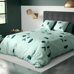 Housse de couette 240x220 HAWAK + 2 taies microfibre