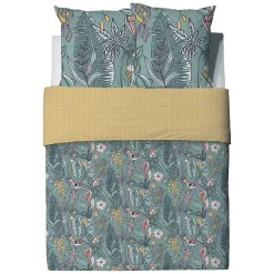 Housse de couette 240x220 Hupia + 2 taies coton 57 fils