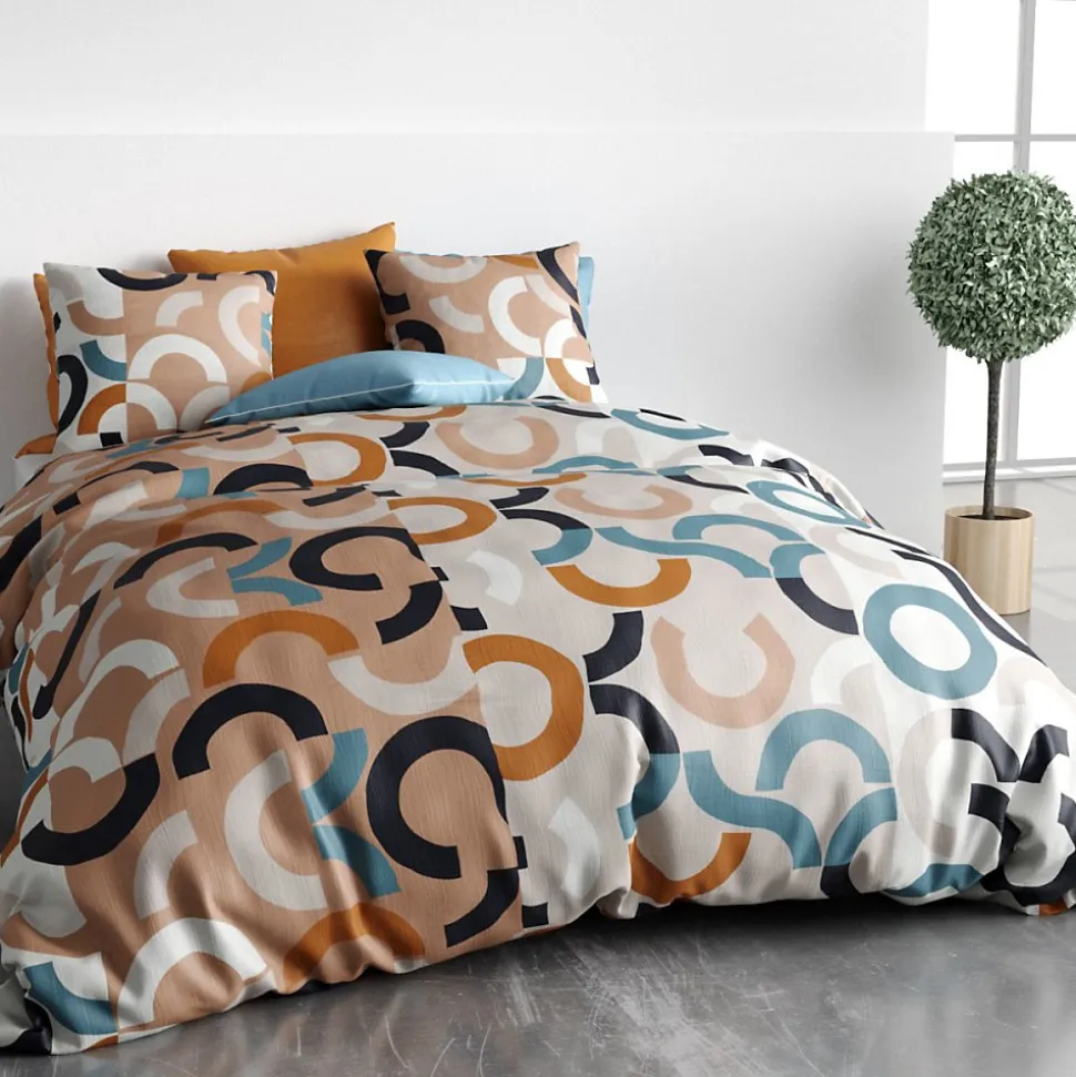 Housse de couette 260x240 IGOR + 2 taies coton 57 fils