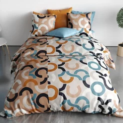 Housse de couette 260x240 IGOR + 2 taies coton 57 fils