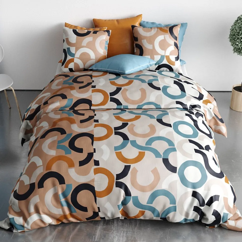 Housse de couette 260x240 IGOR + 2 taies coton 57 fils