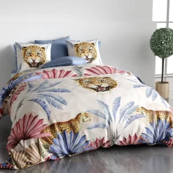 Housse de couette 240x220 JAVA + 2 taies coton 57 fils