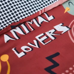 Housse de couette 140x200 Kids Happy Savane + 1 taie 100% coton 57 fils