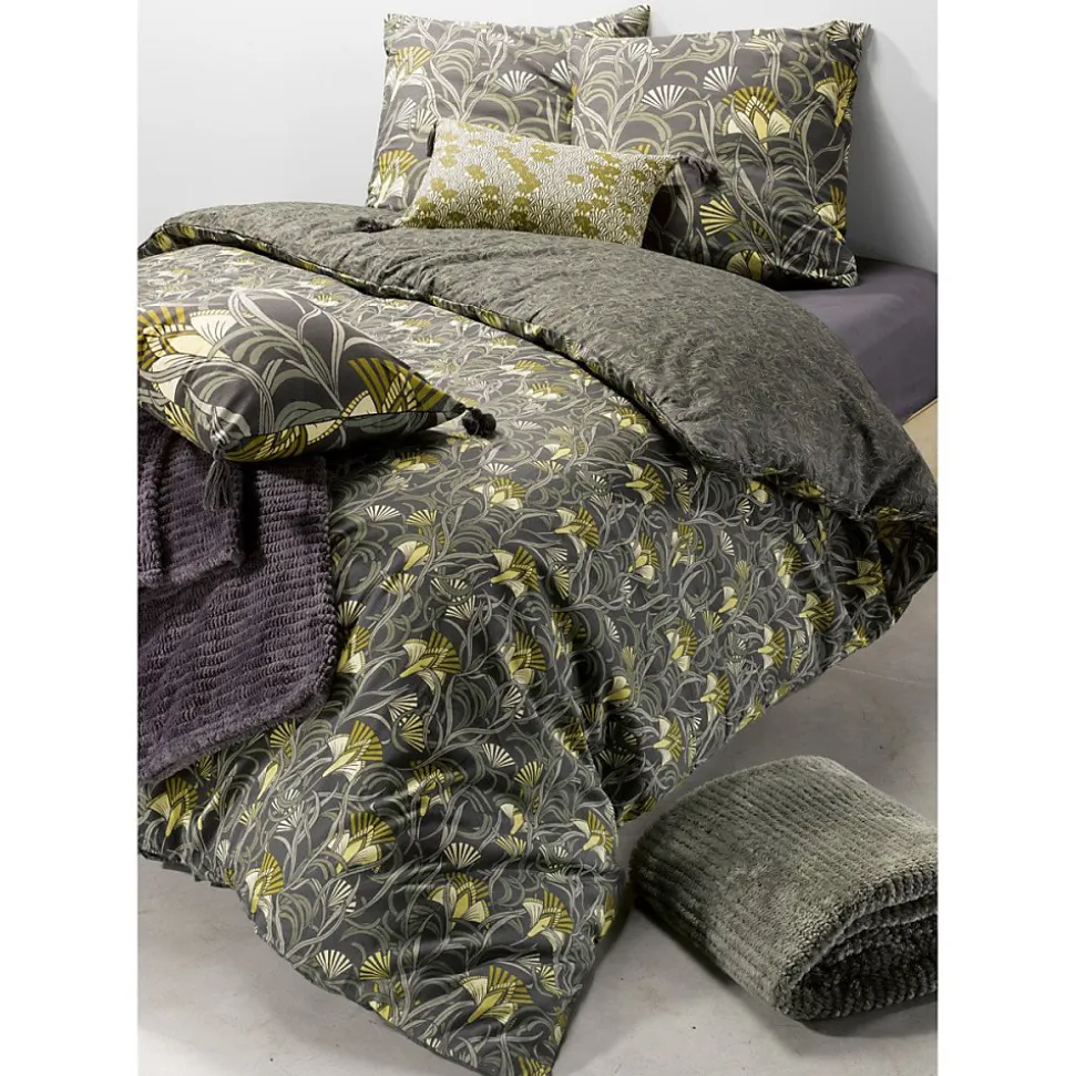 Housse de couette 260x240 Liana + 2 taies coton 57 fils