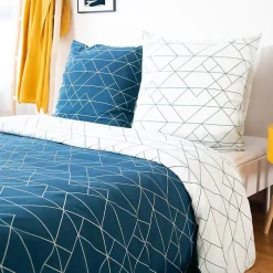 Housse de couette 240x220 List + 2 taies microfibre