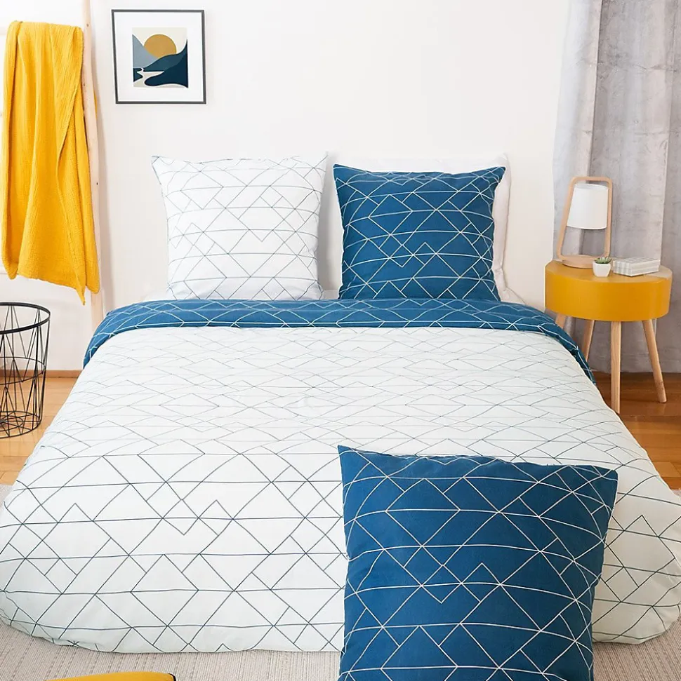 Housse de couette 240x220 List + 2 taies microfibre